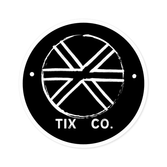 Tix Co. Black Sticker, Indoor\Outdoor